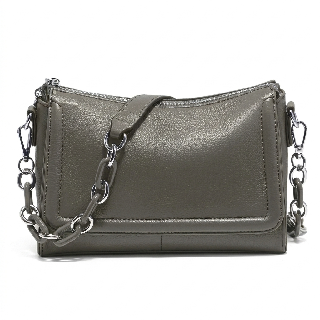 Elysia White Handbag | Timeless Leather Shoulder Bag 2