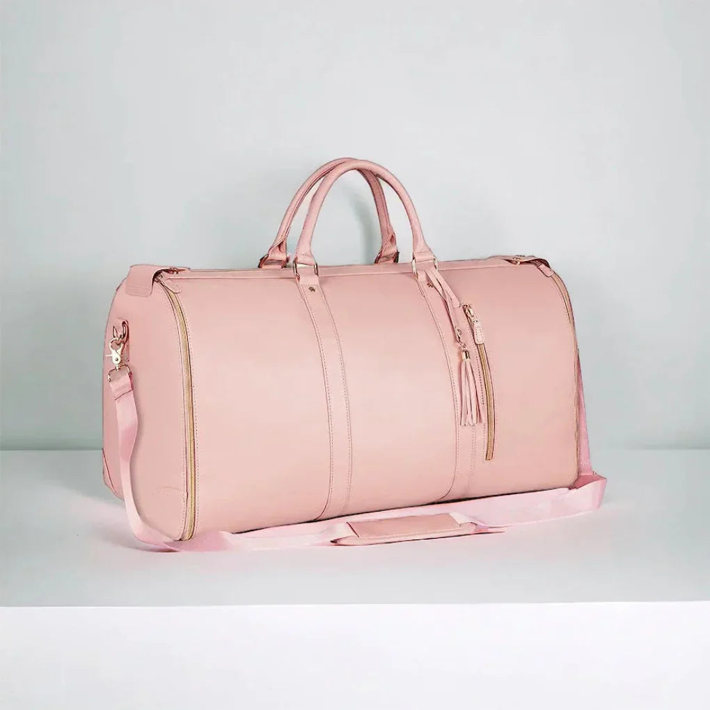 Folio Weekend Bag | Foldable PU Leather Patchwork 2