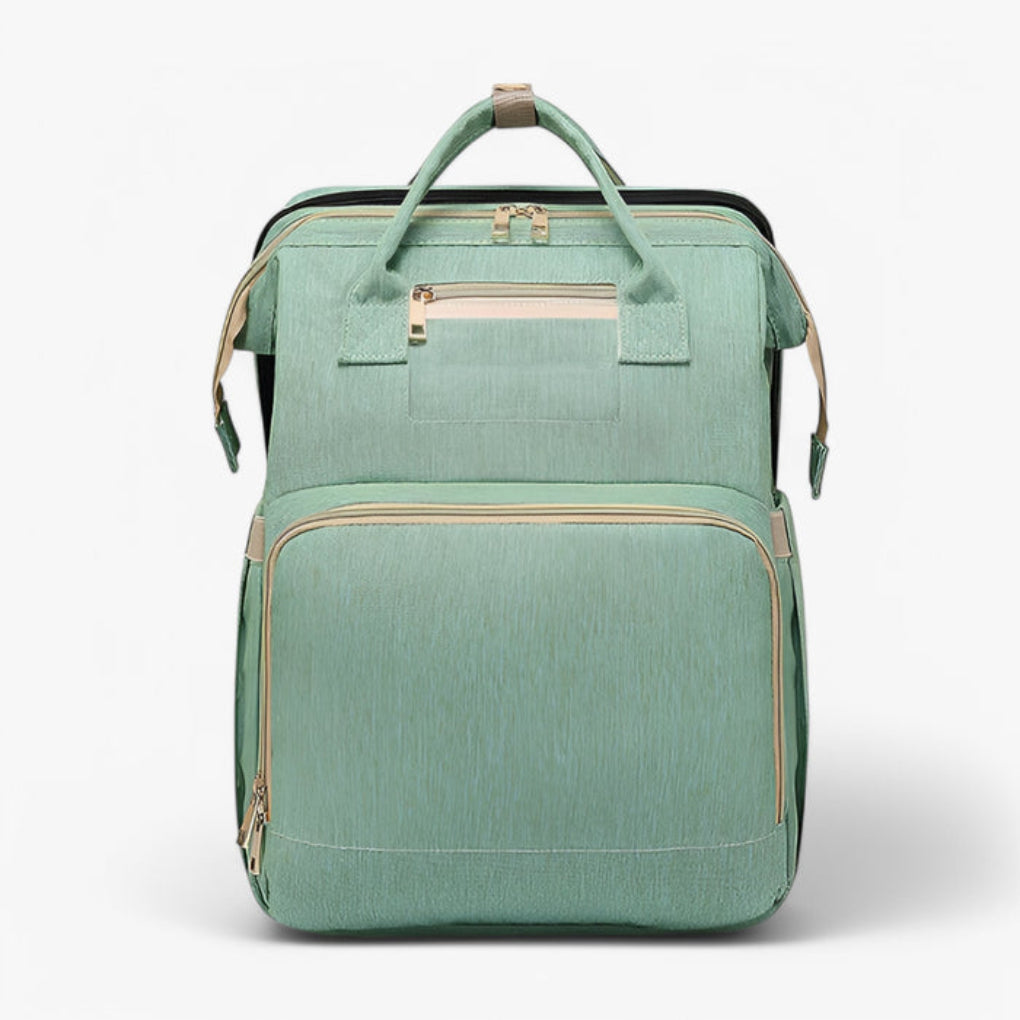 ReisNest Diaper Bag Backpack | 2-in-1 with Extendable Baby Bed, Water-Repellent Fabric 11