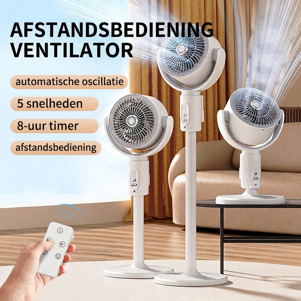 Sera Silent Floor Fan | Remote Control, Adjustable Height, Ultra-Quiet Operation 5