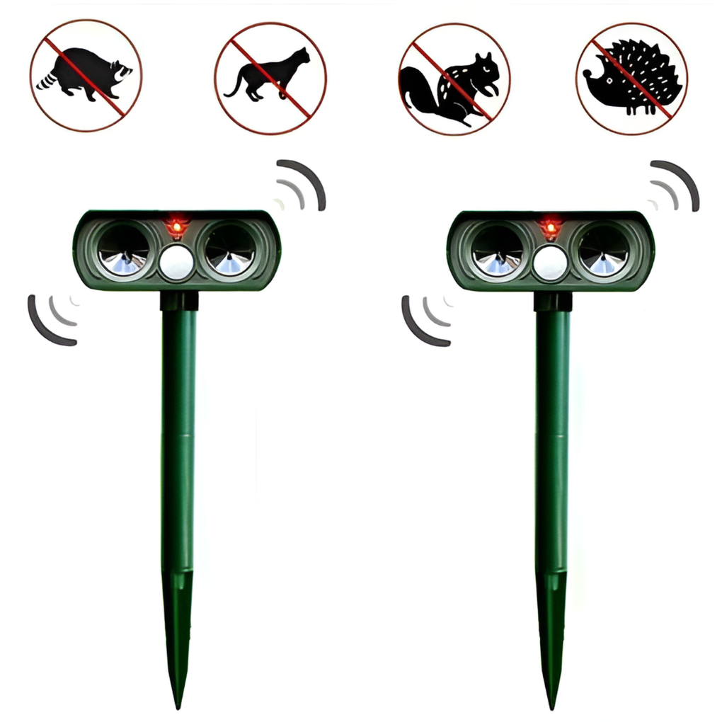 Solara Infrared Pest Repeller | Solar Powered, Ultrasonic Animal Deterrent 3