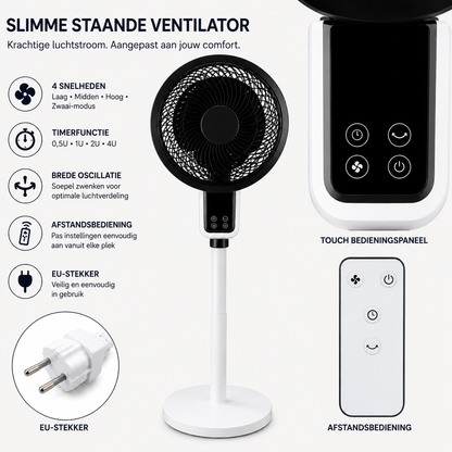 Aeris Standing Fan | Adjustable 3D Oscillation, Quiet Operation 0