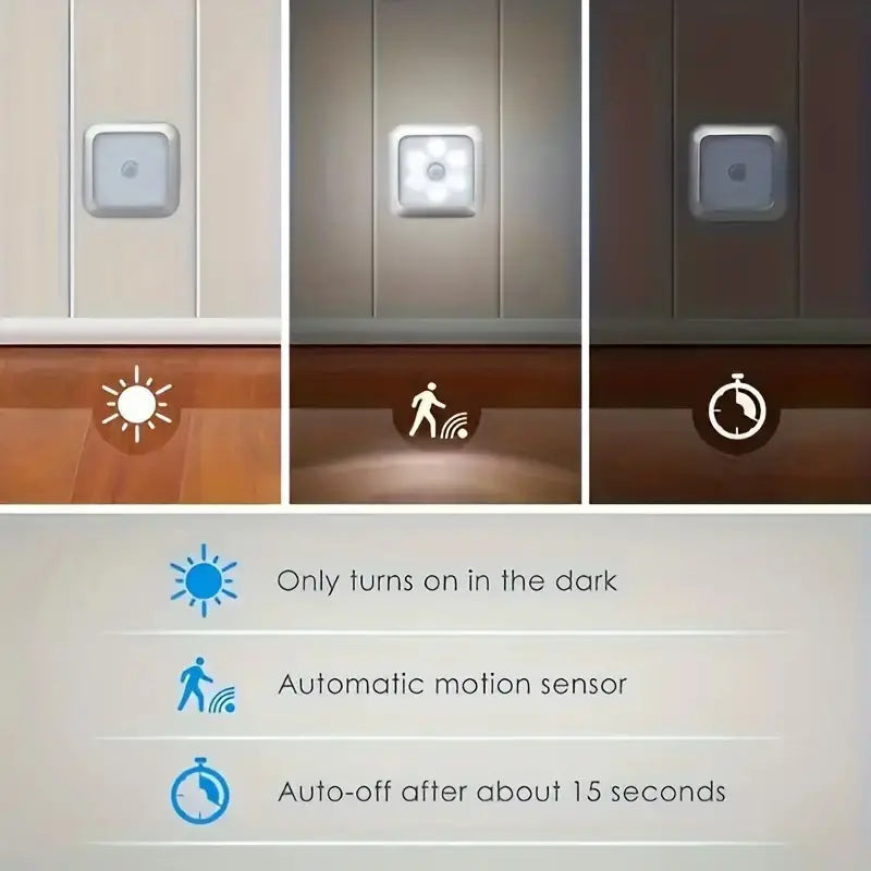 AeroGlow LED Night Light | Motion Sensor, Wireless, Battery-Powered 4