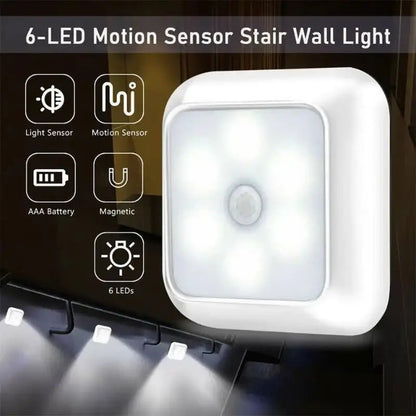 AeroGlow LED Night Light | Motion Sensor, Wireless, Battery-Powered 6