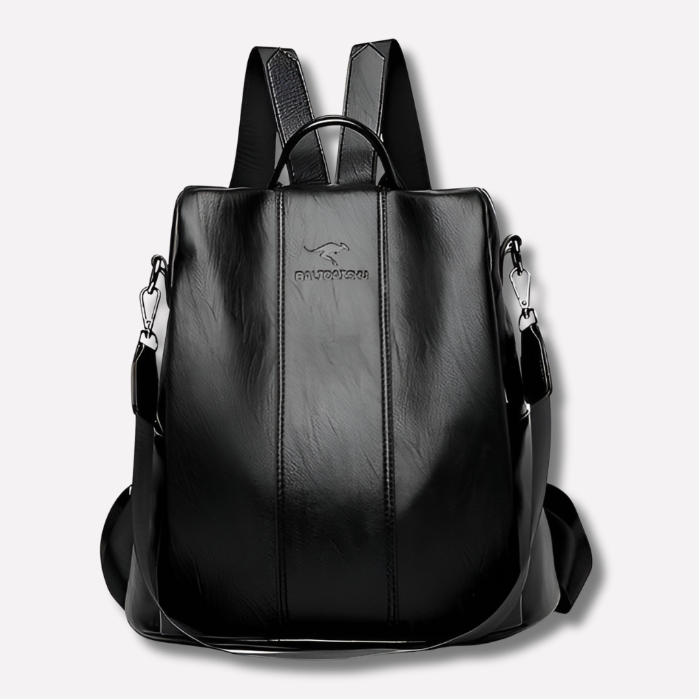 Alera Anti-Theft Backpack | Water-Repellent PU Leather, RFID Protection 0