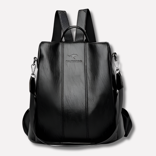 Alera Anti-Theft Backpack | Water-Repellent PU Leather, RFID Protection 0