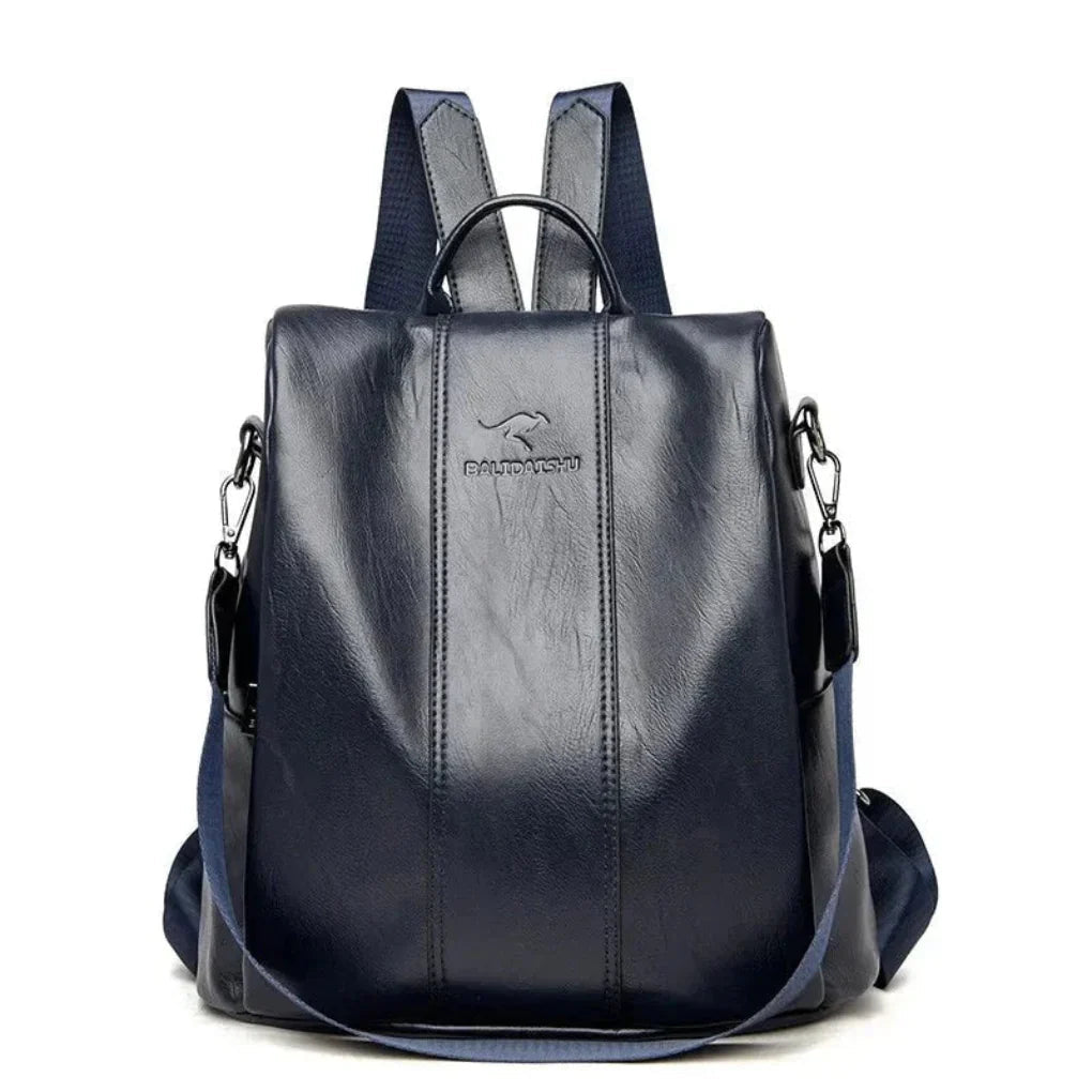 Alera Anti-Theft Backpack | Water-Repellent PU Leather, RFID Protection 2
