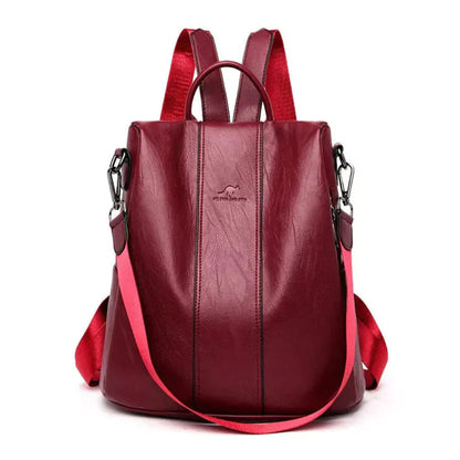 Alera Anti-Theft Backpack | Water-Repellent PU Leather, RFID Protection 3