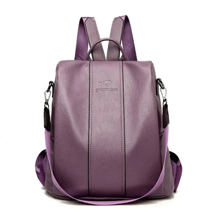 Alera Anti-Theft Backpack | Water-Repellent PU Leather, RFID Protection 4