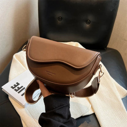 Alyssa Black Shoulder Bag | PU Leather, Wide Strap 9