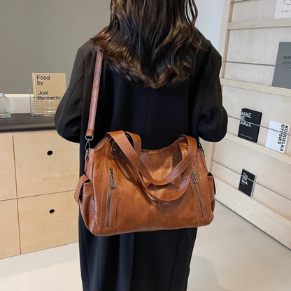 Amber Shoulder Bag | Vegan Leather, Spacious Design 7