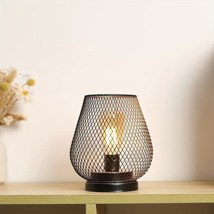 AuroraMesh Table Lamps Set | Industrial Metal Mesh, Set of Two 0