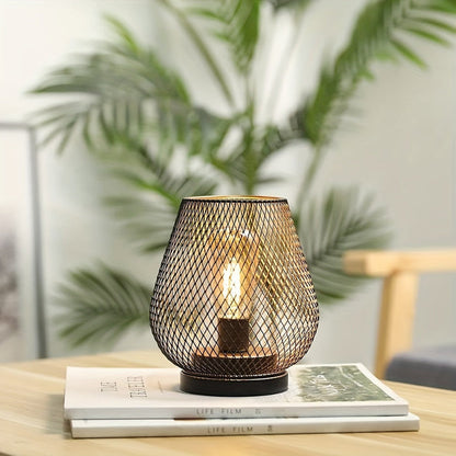AuroraMesh Table Lamps Set | Industrial Metal Mesh, Set of Two 2