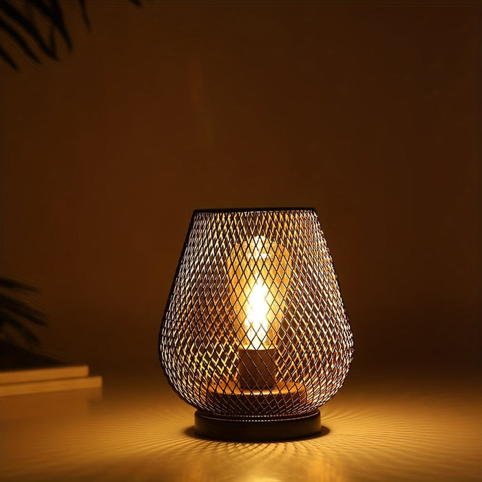 AuroraMesh Table Lamps Set | Industrial Metal Mesh, Set of Two 4