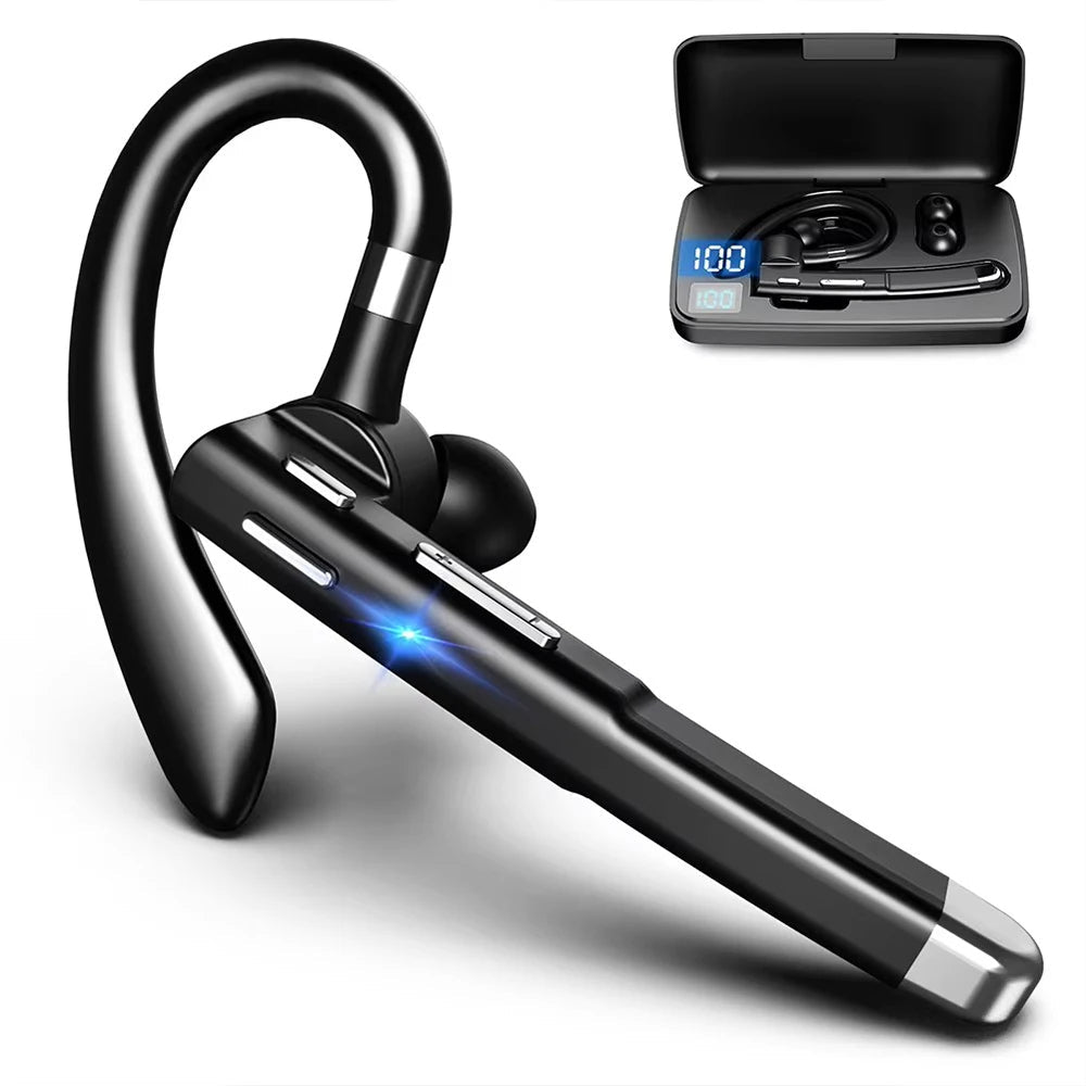 Bexar Bluetooth Headset | Noise-Cancelling, Bluetooth 5.3, Single-Ear 1