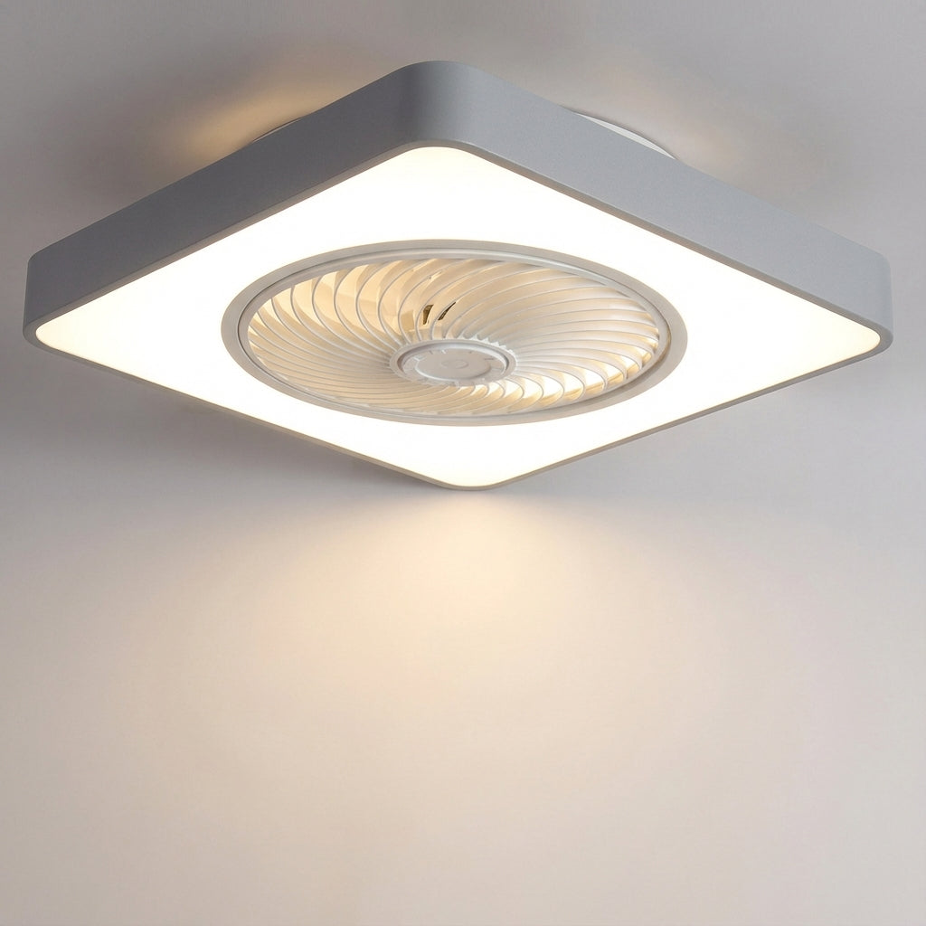 Breezeo Flush Mount Ceiling Fan | Bladeless, Integrated LED, Remote Controlled 2