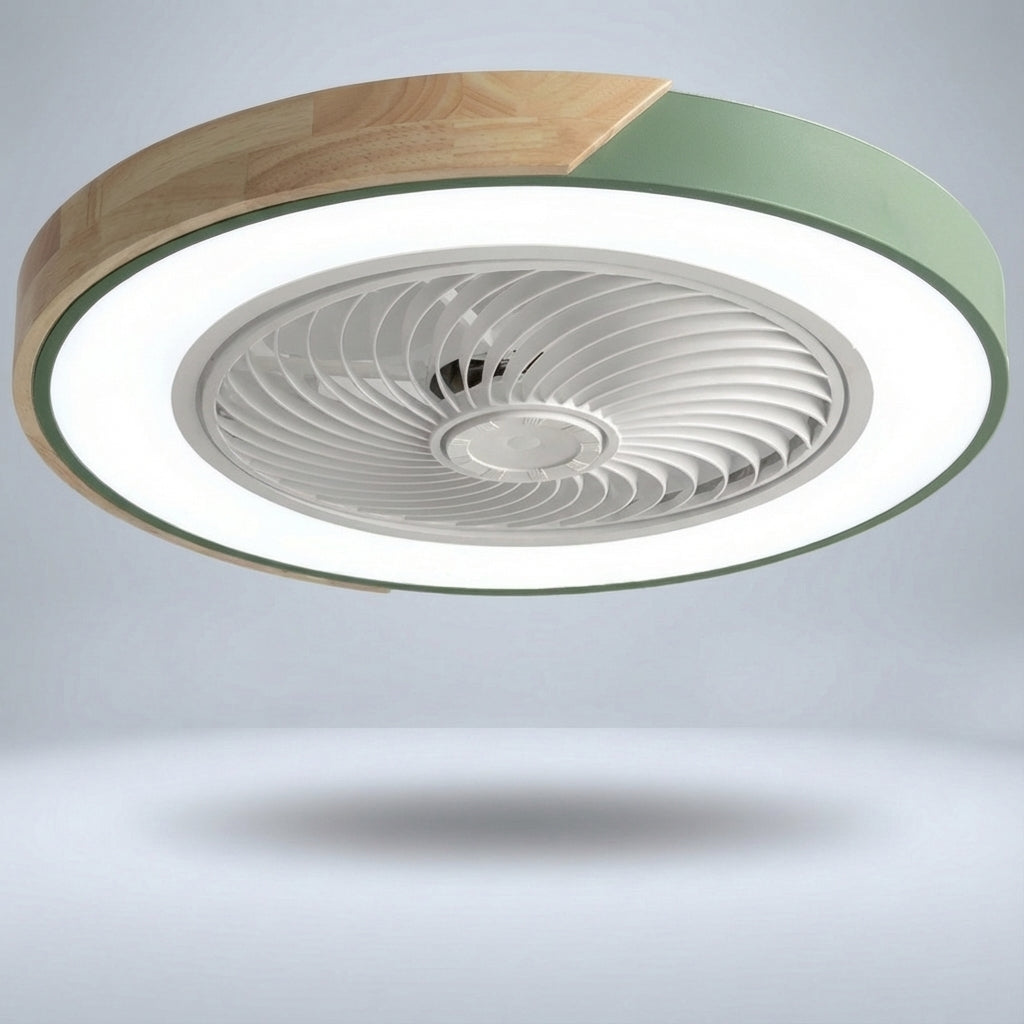 Breezeo Flush Mount Ceiling Fan | Bladeless, Integrated LED, Remote Controlled 3