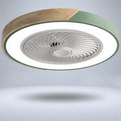 Breezeo Flush Mount Ceiling Fan | Bladeless, Integrated LED, Remote Controlled 3