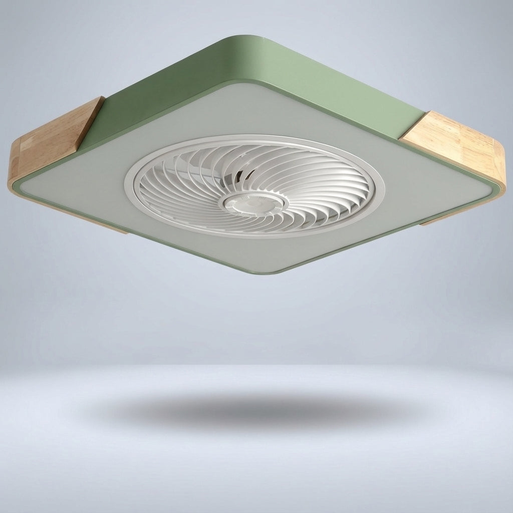 Breezeo Flush Mount Ceiling Fan | Bladeless, Integrated LED, Remote Controlled 4