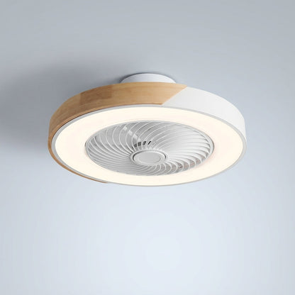 Breezeo Flush Mount Ceiling Fan | Bladeless, Integrated LED, Remote Controlled 5