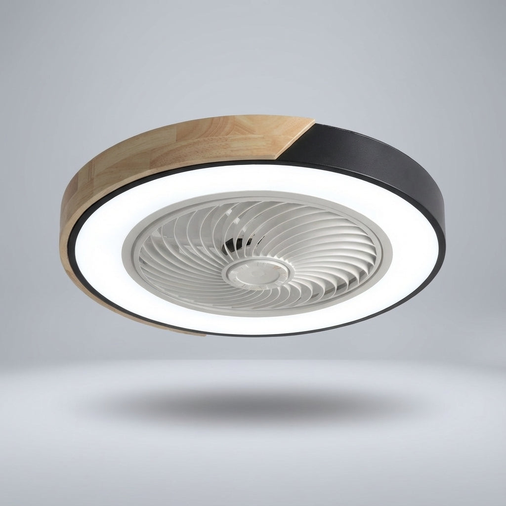 Breezeo Flush Mount Ceiling Fan | Bladeless, Integrated LED, Remote Controlled 7