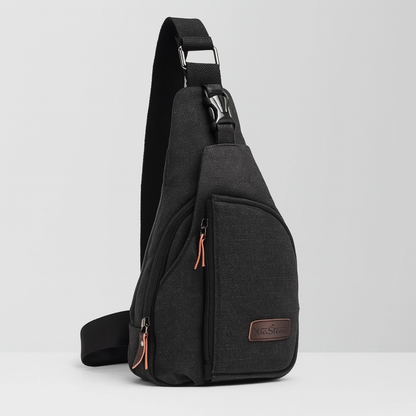 Caden Mens Crossbody Bag | Lightweight Vintage Canvas, Adjustable Strap 2
