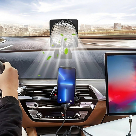 Cavo 12V Car Cooling Fan | USB Powered, 360° Rotation 0