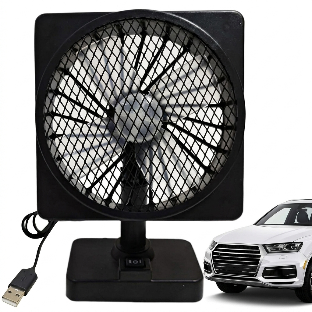 Cavo 12V Car Cooling Fan | USB Powered, 360° Rotation 3