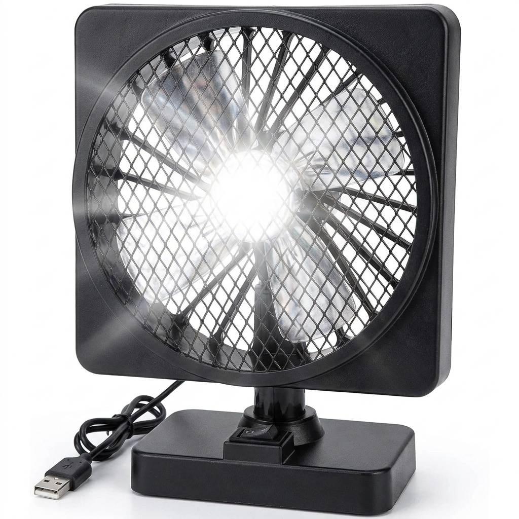Cavo 12V Car Cooling Fan | USB Powered, 360° Rotation 5