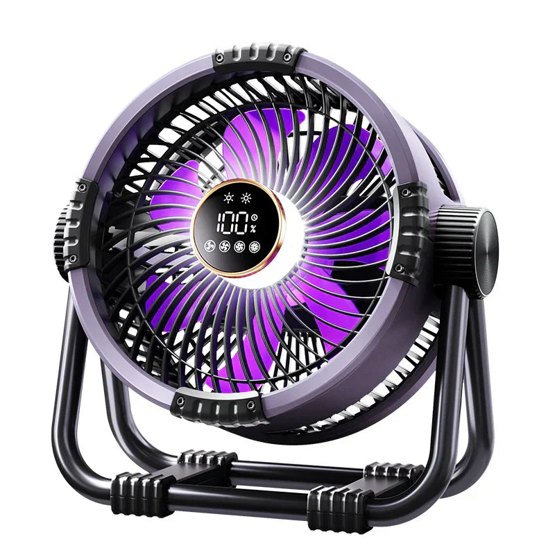 Cavo Camping Fan | 20000 mAh Battery, 360° Rotation, LED Light 0
