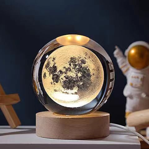 Cielo 3D LED Night Light | Crystal-Inspired, USB Powered 12