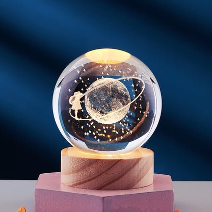 Cielo 3D LED Night Light | Crystal-Inspired, USB Powered 13