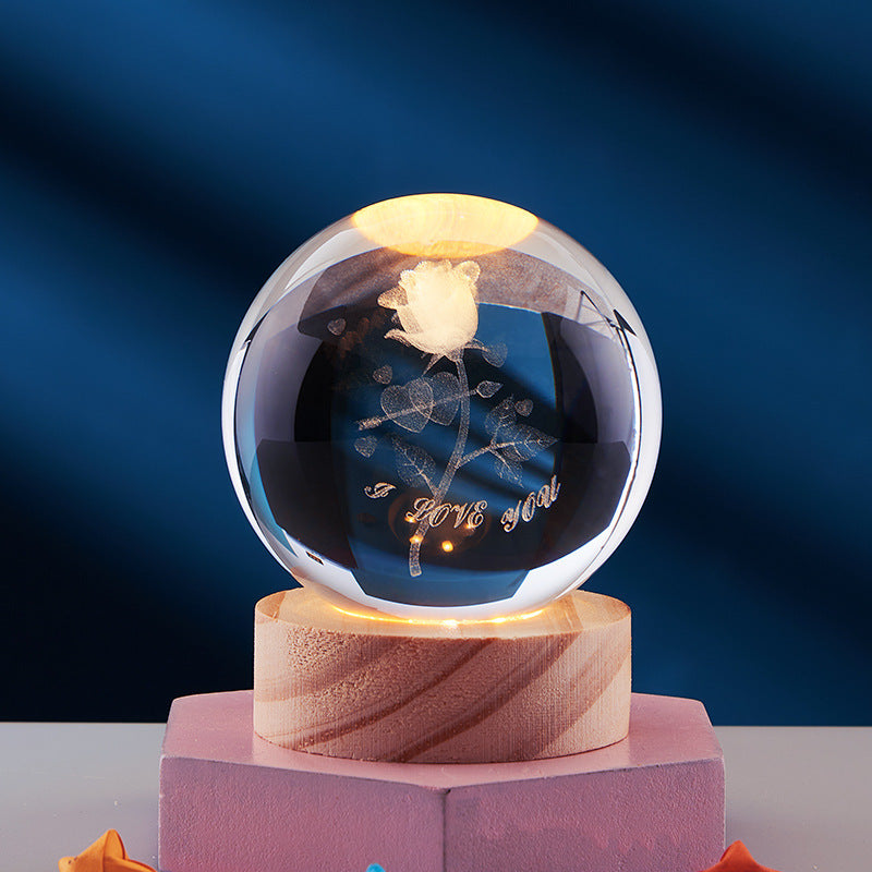 Cielo 3D LED Night Light | Crystal-Inspired, USB Powered 14