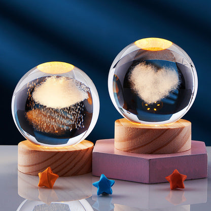 Cielo 3D LED Night Light | Crystal-Inspired, USB Powered 3
