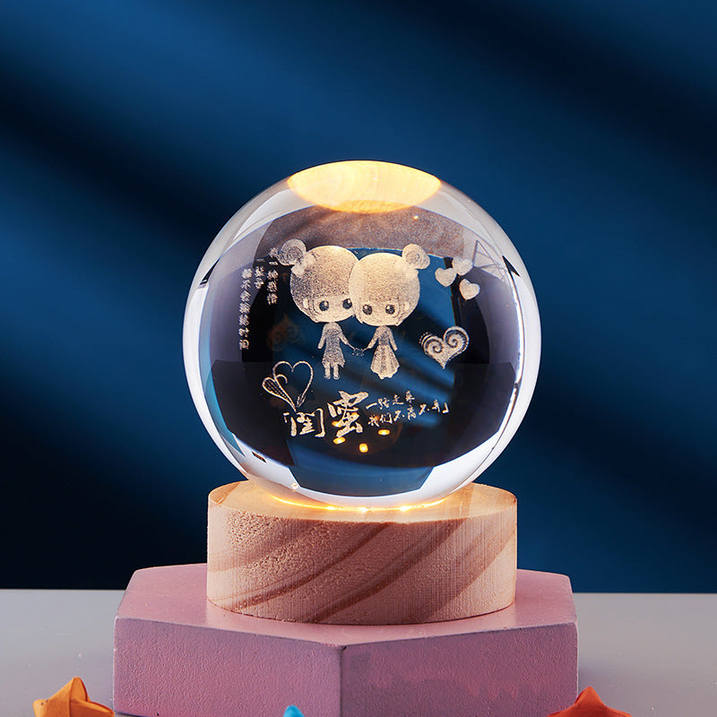 Cielo 3D LED Night Light | Crystal-Inspired, USB Powered 5