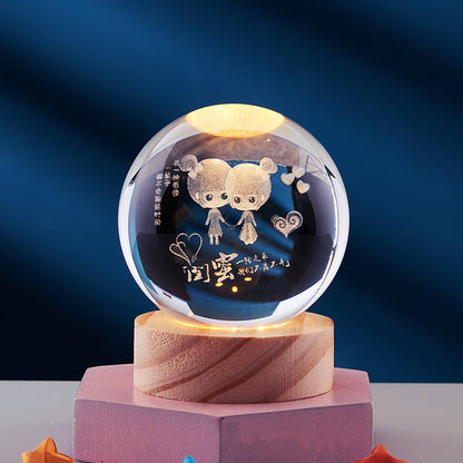 Cielo 3D LED Night Light | Crystal-Inspired, USB Powered 5