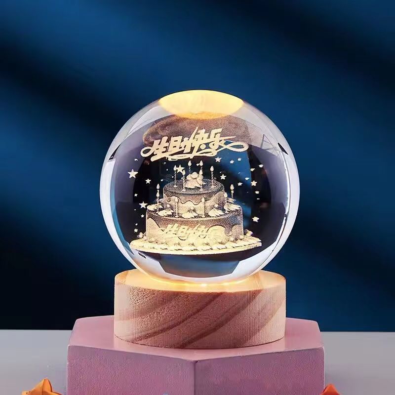 Cielo 3D LED Night Light | Crystal-Inspired, USB Powered 7