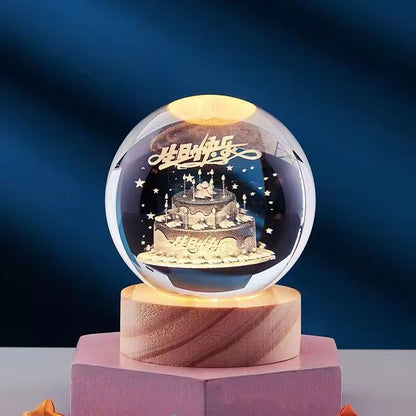 Cielo 3D LED Night Light | Crystal-Inspired, USB Powered 7