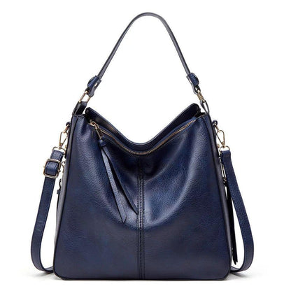 Clara Shoulder Bag | Soft Leather with Gold Accents 10
