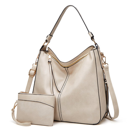Clara Shoulder Bag | Soft Leather with Gold Accents 11