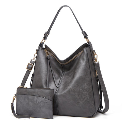 Clara Shoulder Bag | Soft Leather with Gold Accents 12