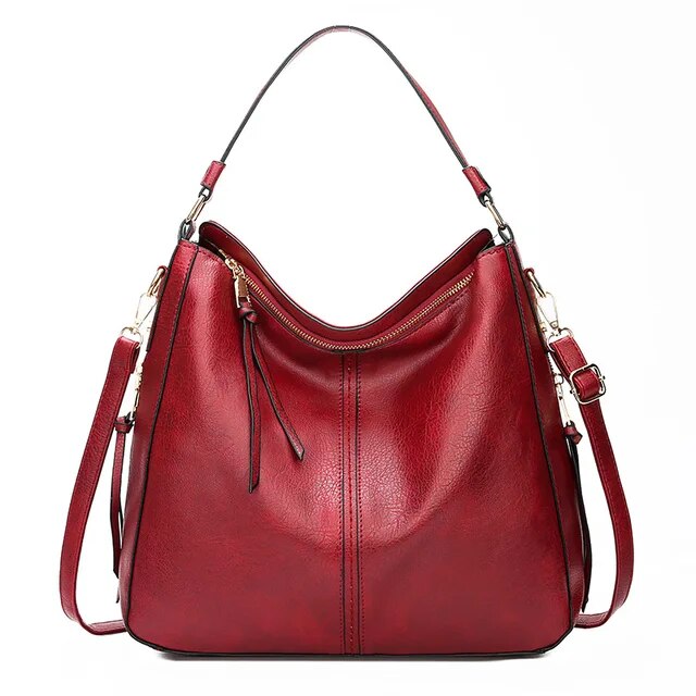Clara Shoulder Bag | Soft Leather with Gold Accents 13