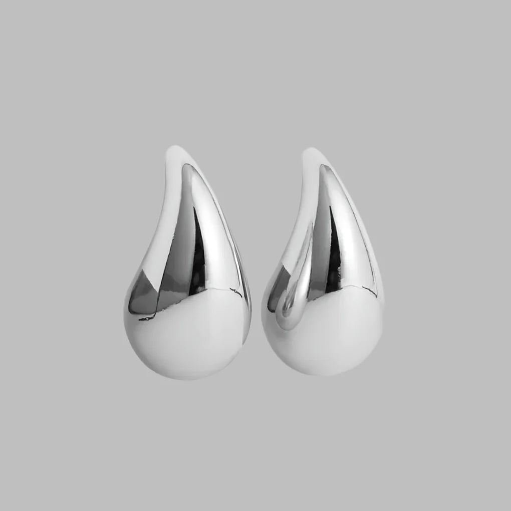 Cleo Gold Earrings | Teardrop Design, Crystal-Accented 1