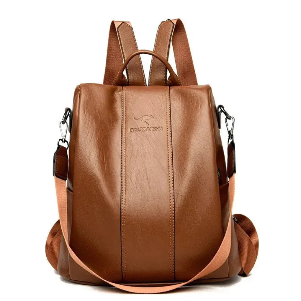 Cora Anti-Theft Backpack | Water-Repellent PU Leather, RFID Protection 1