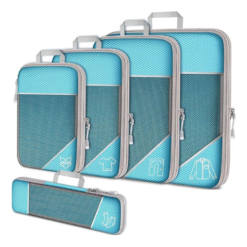 Cora Compression Packing Cubes | Space-Saving, Lightweight Nylon Set for Travel 1