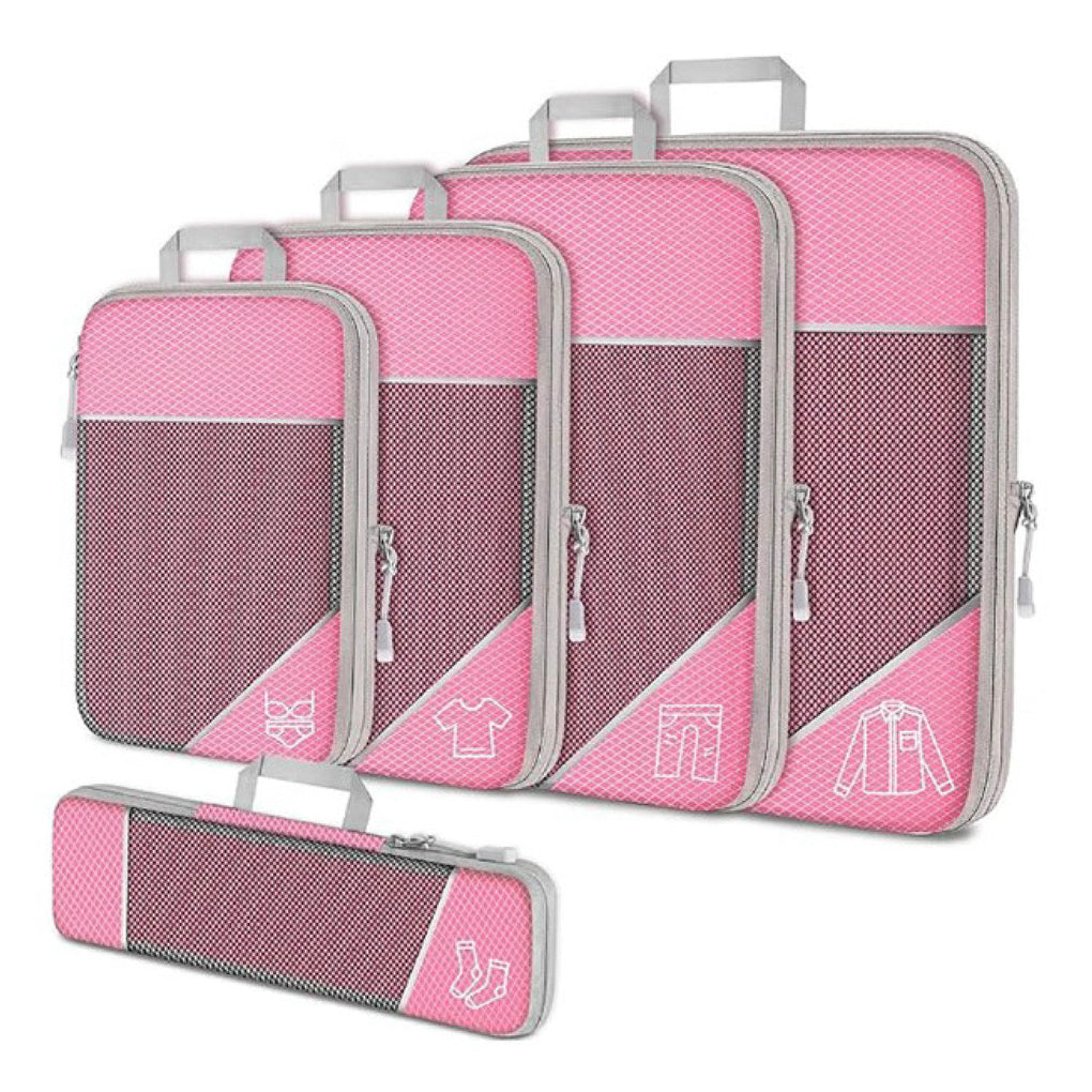 Cora Compression Packing Cubes | Space-Saving, Lightweight Nylon Set for Travel 3