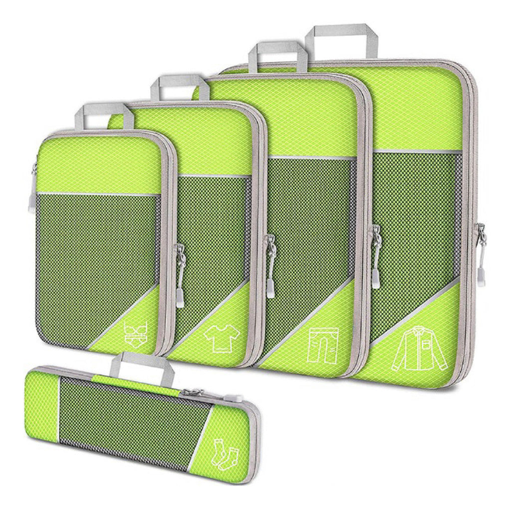 Cora Compression Packing Cubes | Space-Saving, Lightweight Nylon Set for Travel 4