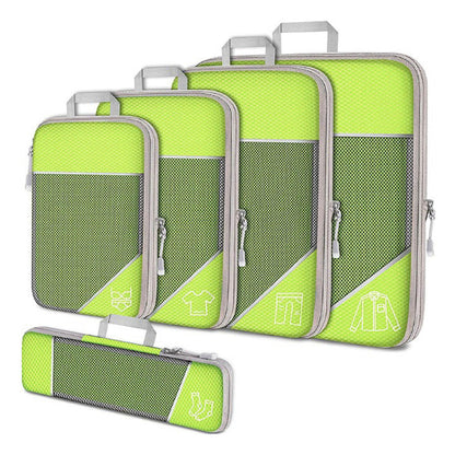 Cora Compression Packing Cubes | Space-Saving, Lightweight Nylon Set for Travel 4