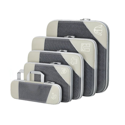 Cora Compression Packing Cubes | Space-Saving, Lightweight Nylon Set for Travel 5