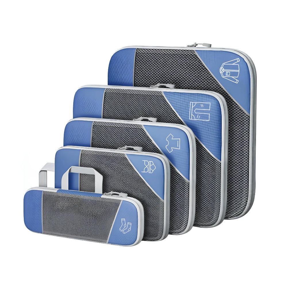 Cora Compression Packing Cubes | Space-Saving, Lightweight Nylon Set for Travel 7
